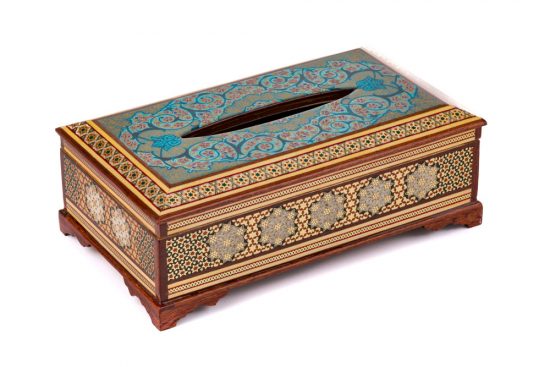 جعبه دستمال کاغذی چوبی اصفهان طرح شیک و لوکس