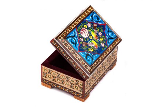 خرید جعبه جواهرات خاتم کاری شیک در اصفهان