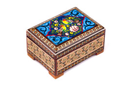خرید جعبه جواهرات خاتم کاری شیک در اصفهان